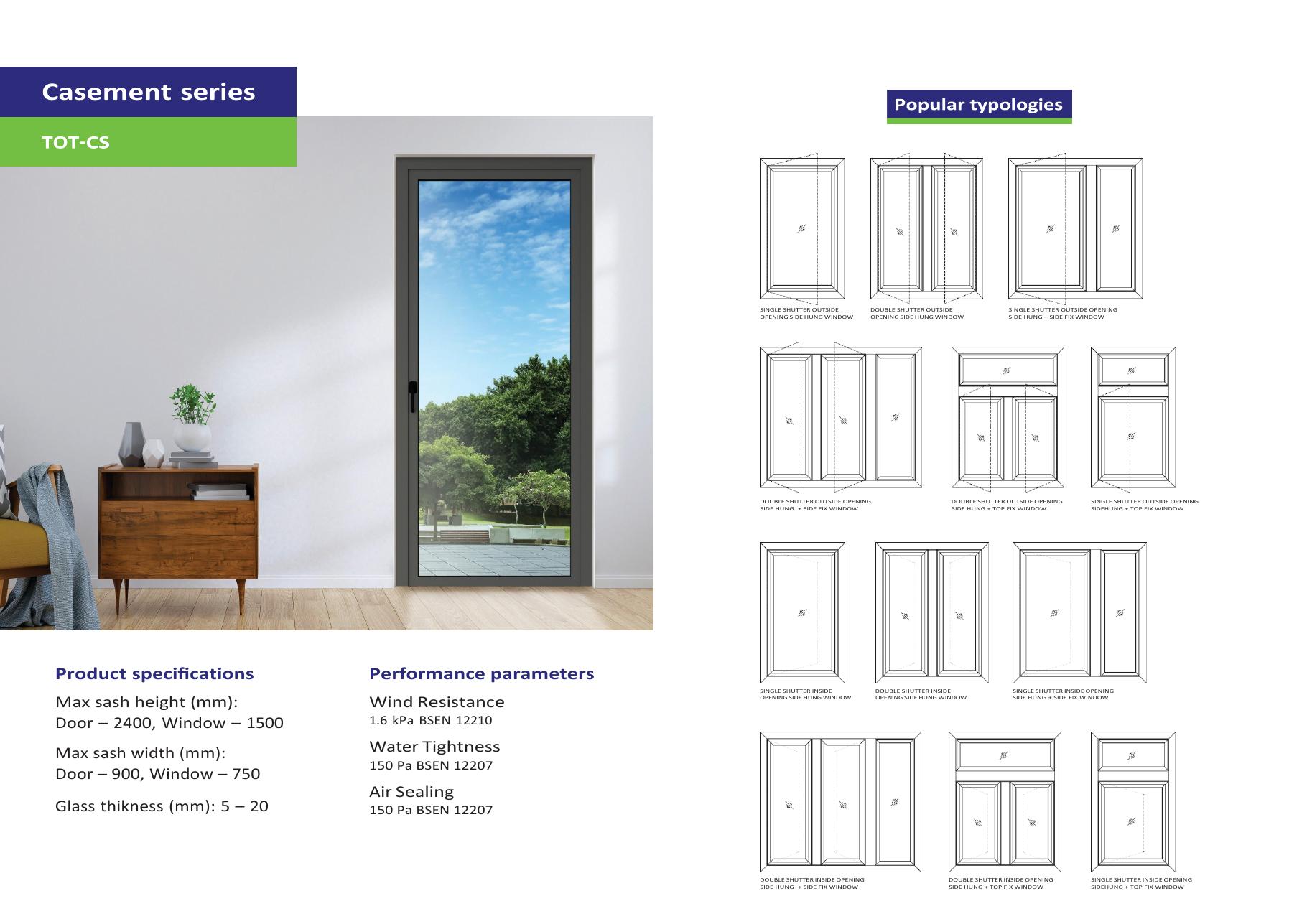 TOTALIS TOT-CS casement series